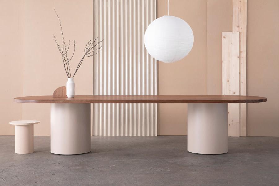 modern long dining table